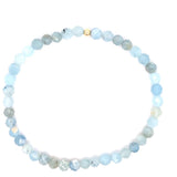 Aquamarine Bead Bracelet