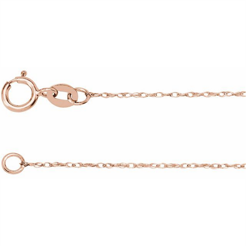 Rosé 14 Karat Gold Rope Chain