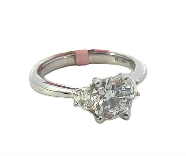 White 14 Karat Gold Lab-Grown 1.875 Carats Diamond Engagement Ring