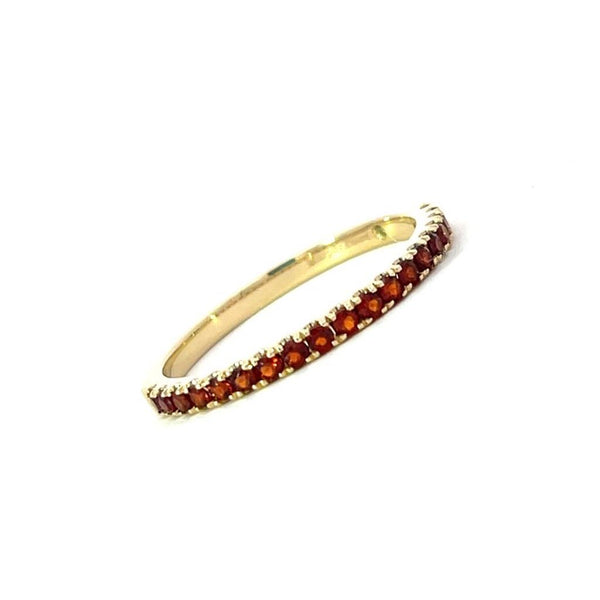 Bold & Elegant Color Stone Fashion Rings - MPJ Exclusive 14K Gold Yellow Stackable 0.36 Carats Citrine Band