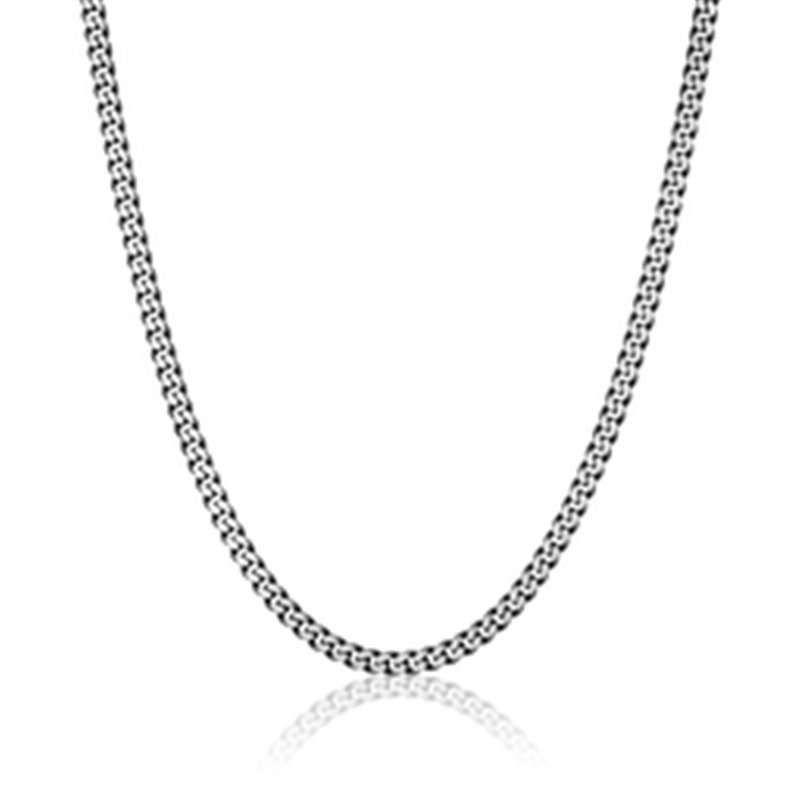 Elegant & Durable Designs Stainless Steel Black Curb Chain, 24 Inch