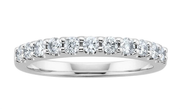 White Platinum 1/2 Carats Diamond Anniversary Band