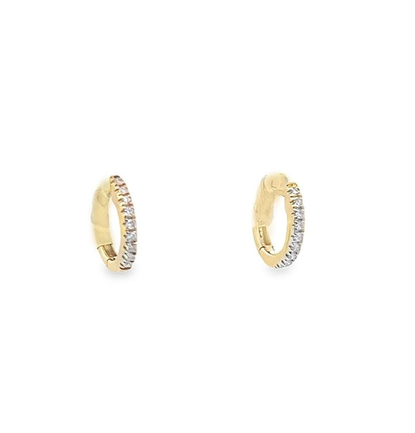 Kate Collection .04 Carats Diamond Huggie Earrings