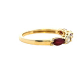 Bold & Elegant 14K Gold Yellow Stackable Color Stone Fashion Rings - Diamonds 0.97 Carats & Diamonds 0.22 Carats