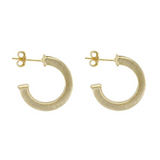 Yellow Medium Hoop Earrings