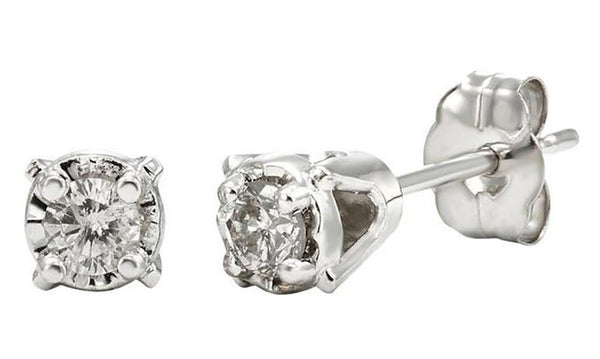 Classic & Contemporary 0.06 Carats Diamond Diamond Stud Earrings