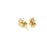 Classic & Contemporary 14K Gold Yellow Lab-Grown 1.0 Carats Diamond 4 Prong Stud Earrings