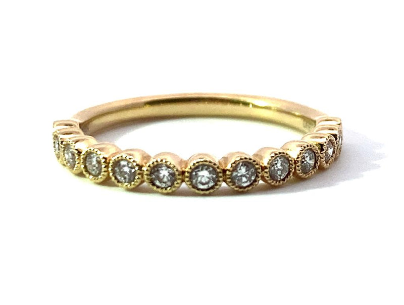 Yellow 14 Karat Gold 1/4 Carats Diamond Anniversary Band