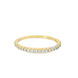 Yellow 14 Karat Gold 0.25 Carats Diamond Anniversary Band