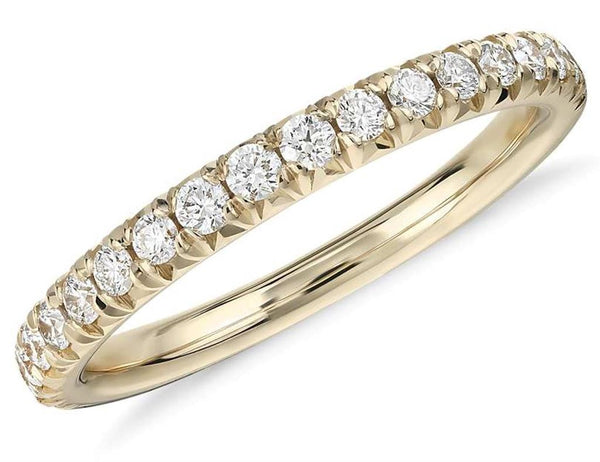 Yellow 14 Karat Gold 1/4 Carats Diamond Anniversary Band