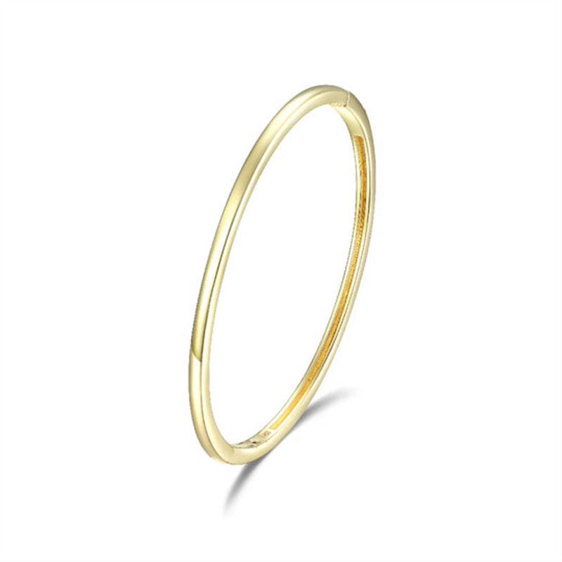 Yellow Sterling Silver Bangle Bracelet