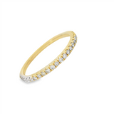 Yellow 14 Karat Gold 0.25 Carats Diamond Anniversary Band