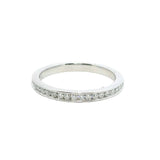 Elegant Diamond Bands 14K Gold White Channel Set 0.26 Carats Diamond Anniversary Band