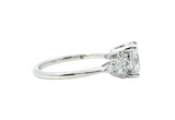 14K White Gold Diamond Semi-Mount Engagement Ring with Marquise Accents - 0.31ctw