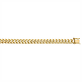 Yellow 10 Karat Gold 7.6mm Cuban Link Chain