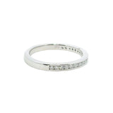 Elegant Diamond Bands 14K Gold White Channel Set 0.26 Carats Diamond Anniversary Band