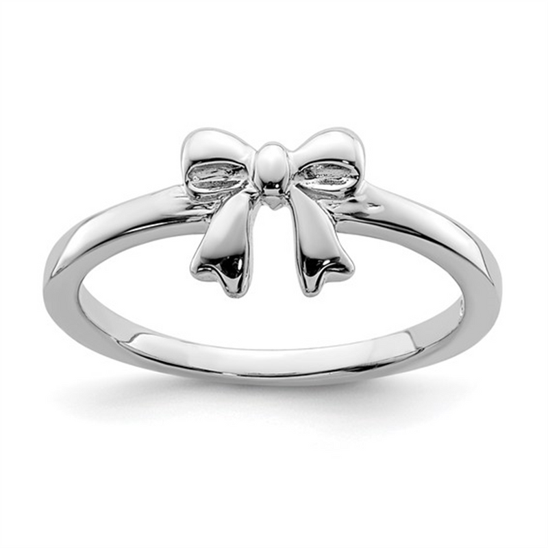 Sterling Silver Children's Bow Ring