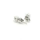 Classic & Contemporary 14K Gold White Lab-Grown 1.0 Carats Diamond 4 Prong Stud Earrings