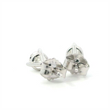 Classic & Contemporary 14K Gold White Natural 0.47 Carats Diamond Stud Martini Set Earrings