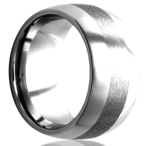 White Tungsten 8 MM Dome Band