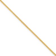 Yellow 14 Karat Gold 16 Inch Wheat Chain