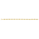 Yellow 14 Karat Gold Designer U Link Bracelet