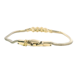 Sophisticated & Timeless Diamond Bracelets 14K Gold Yellow Round Diamond Tennis Bracelet - 0.18 CTW, Size 7.5 Inch